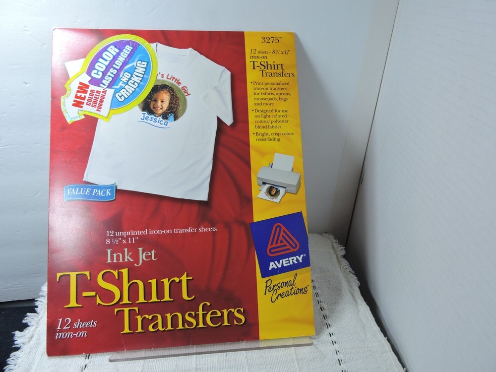 Avery T-shirt inkjet transfers 9 sheets