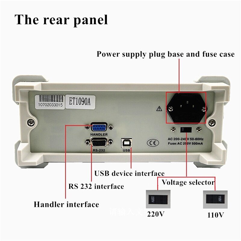 Desktop LCR Meter Tester Inductance Capacitance Desktop Bridge Tester ET4401