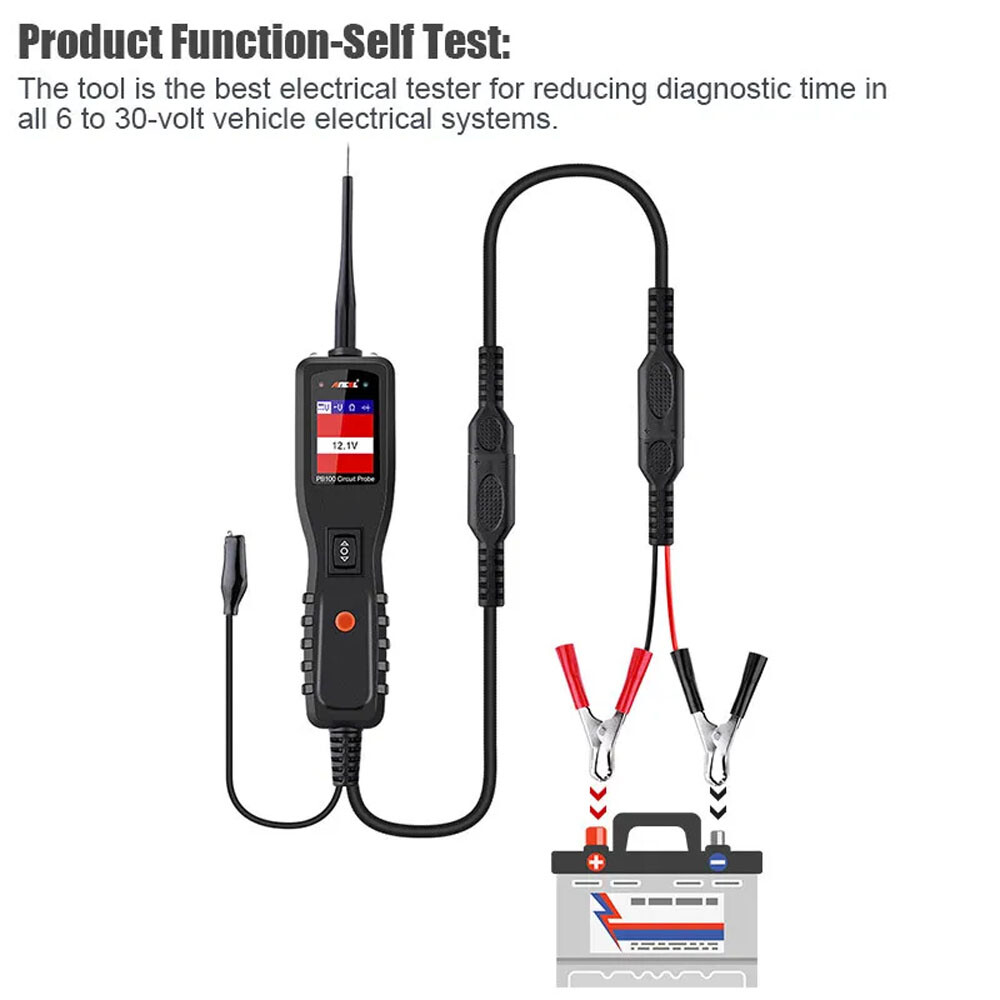 ANCEL PB100 Car Circuit Tester Probe 12V 24V Electrical System Daignostic Tool
