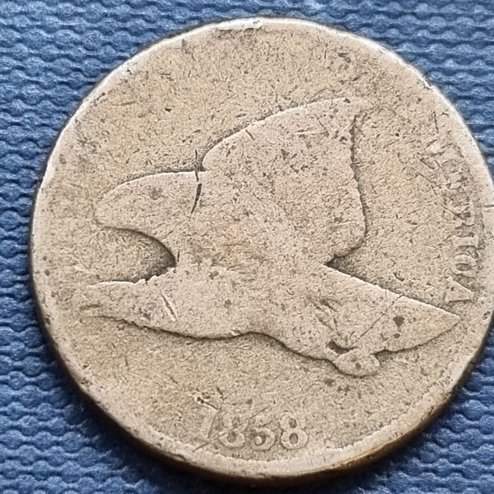 1858 Flying Eagle Cent 1c Circulated #91770