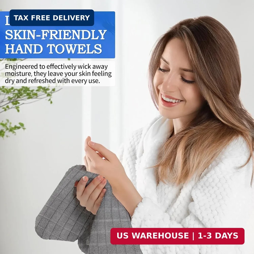 Microfiber Bath Towels 2 Pack (22'' x 48'') - Lightweight Quick Dry...