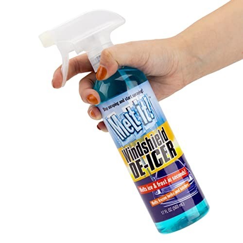 Instant Ice Melt Spray for Windshields & Windows - 17 Fl Oz De-Icer & Defroster