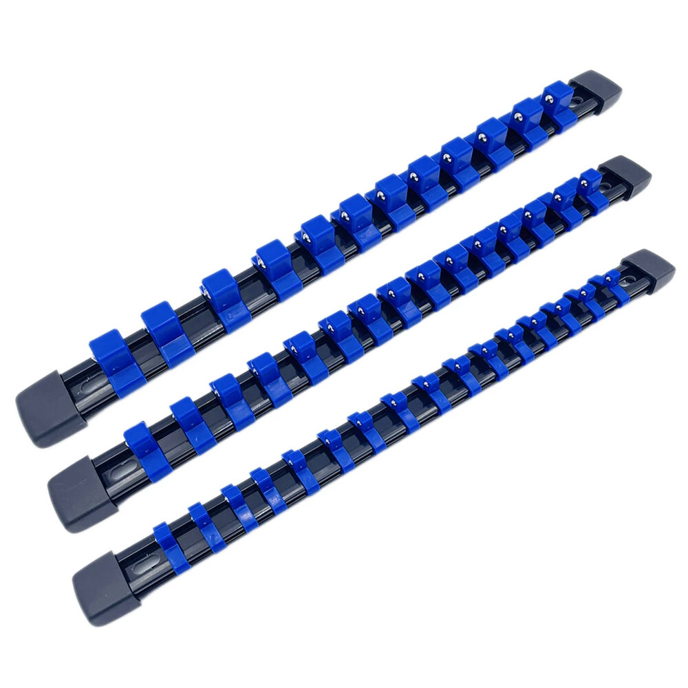Socket Organizer Mountable Sliding Holder Tool Rail Rack Storage 1/4" 3/8" 1/2"