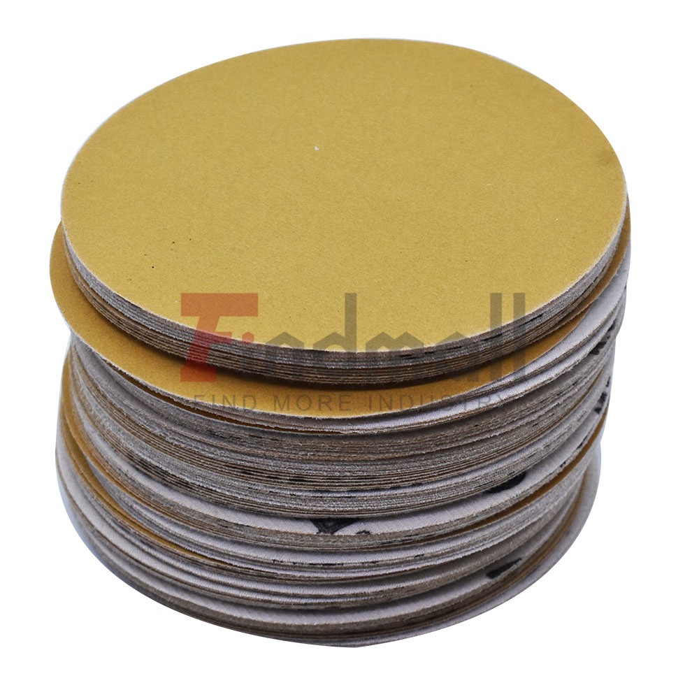 Hook Loop Pads Sanding Disc Flocking 100 Pack High Precision 6" 240 Grit NO-Hole