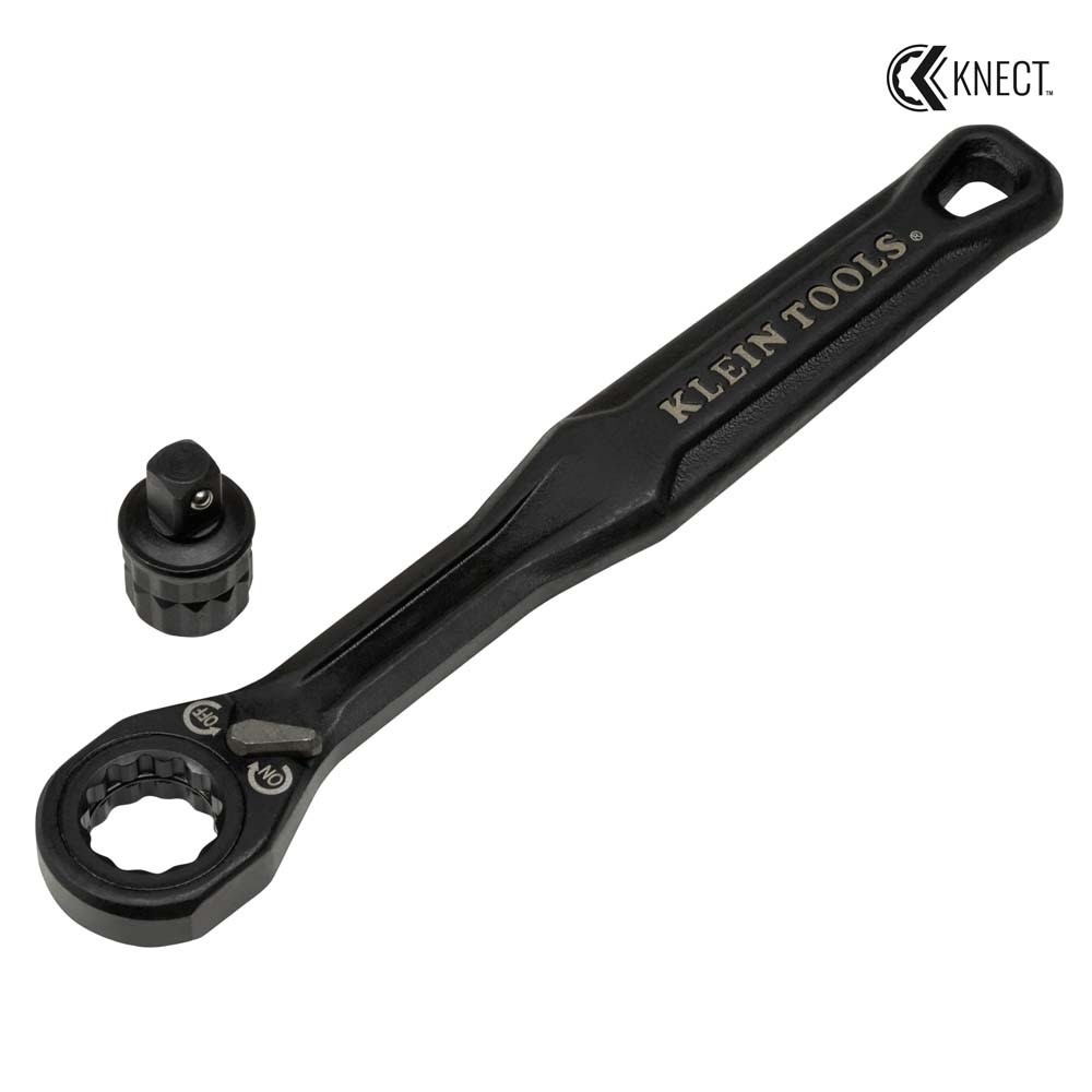 Klein Tools 65301ADP Pass-Through Ratchet 1/4in Drive Socket Adapter Set