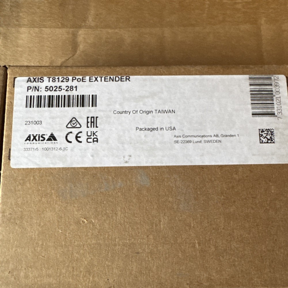 Axis Communications T8129 PoE Extender 5025-281