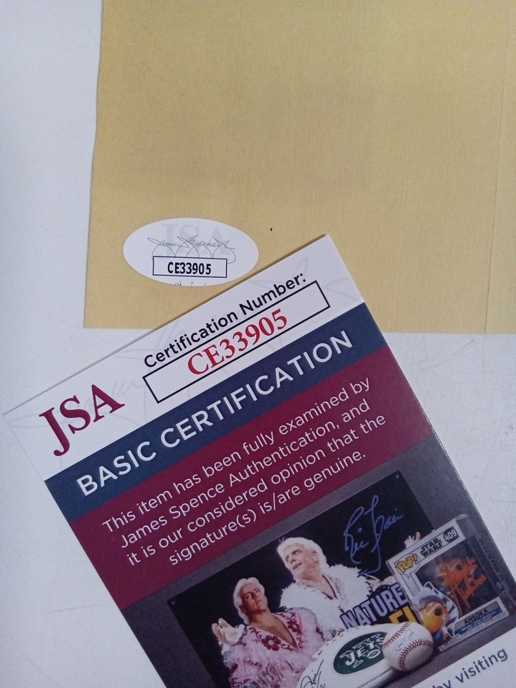 Ken Murray American Comedian Signed Cut JSA -#