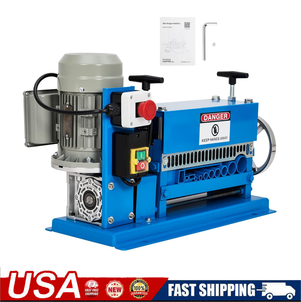 🔝Automatic Electric Wire Stripper Machine Tool 1.5-38 Mm Scrap Wire 11 Channel