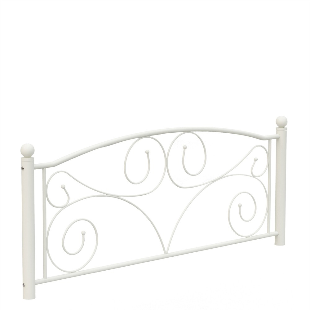 Full Size Bed Frame Metal Platform Bed Frame Sturdy Slat Support White US