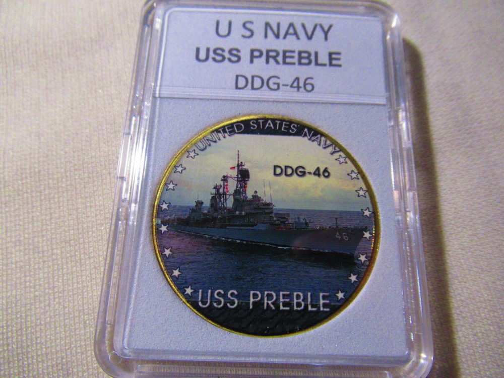 US NAVY - USS PREBLE (DDG-46) Challenge Coin