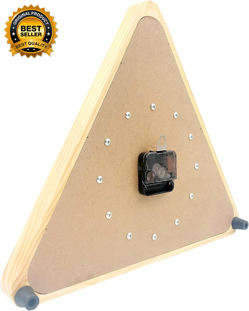 Billiards Pool Ball Clock - 14Inch Triangle Pool Table Cool Wall Clock Solid