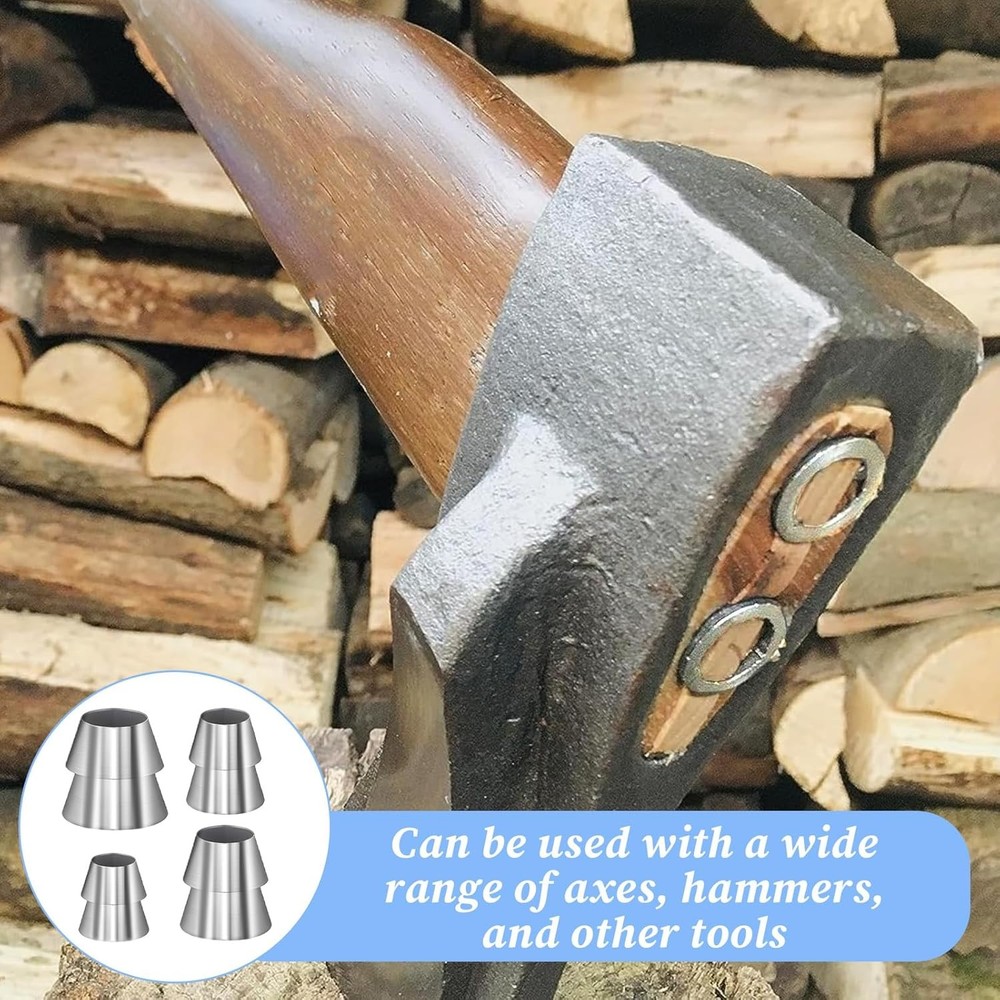 20 Pcs Round Axe Handle Wedge Safety Wedges Hammer Silver
