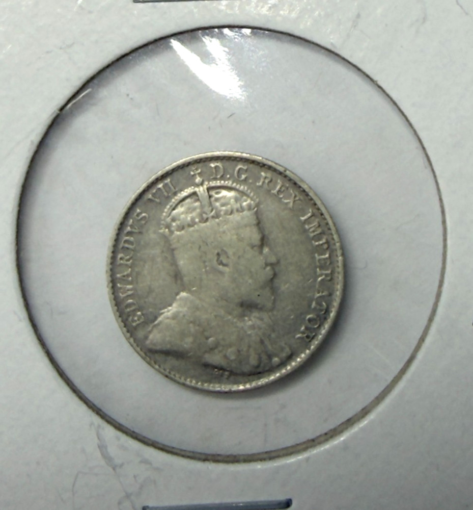 1904 Canada 5 Cents -92.5% Silver