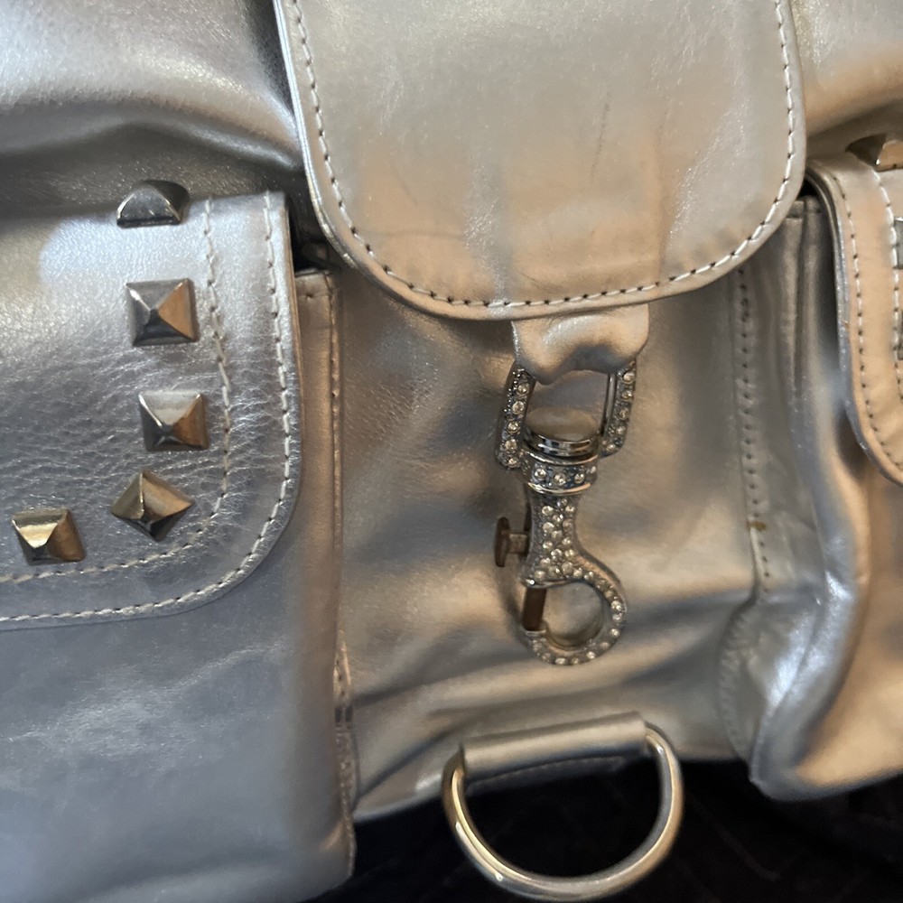 Dog Cat Designer Bag Carrier Silver Studs Small Custom Made