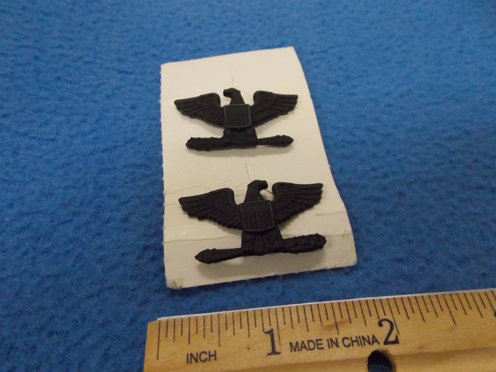 COLONEL - BLACK COLLAR HAT LAPEL PINS SET - G-23