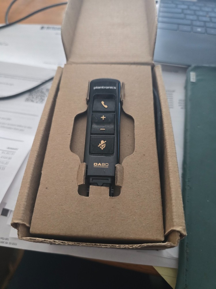 Plantronics DA80 USB Audio Processor Telephone Headset New