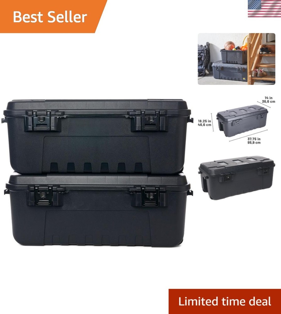 Versatile Stackable Storage Trunks - Ideal for Home, Travel & Tool Storage