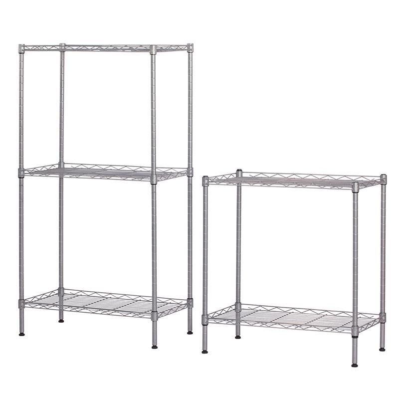 Wire Shelving 5 Tier Storage Rack Shelf Shelves Unit Kitchen Organizer Holders