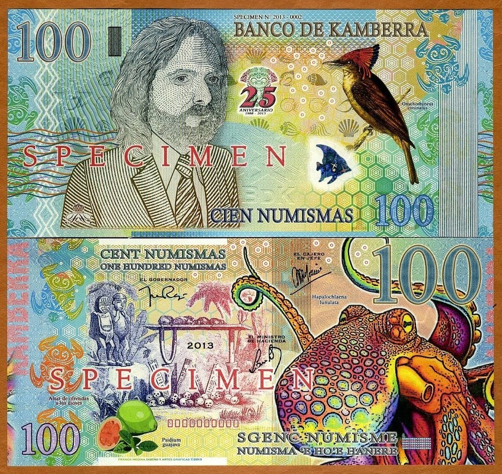 SPECIMEN, Kamberra, 100 Numismas, 2013, UNC Commemorative, Limited Issue