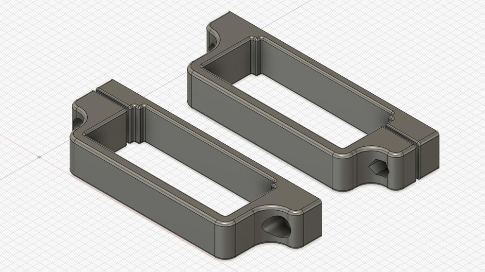 Eltek Flatpack 2HE 3D Printed Enclosure With Integral Mounting Points
