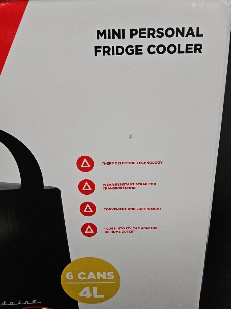 Frigidaire Portable Mini Fridge Cooler 6 Can Capacity