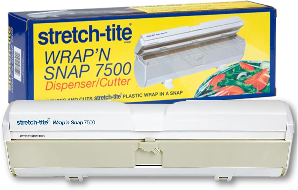 Wrap'N Snap 7500 Dispenser, Easy Refill and Cutter for Plastic Wrap