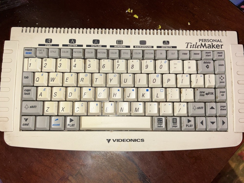 Videonics TM 1000 Personal Title Maker NTSC