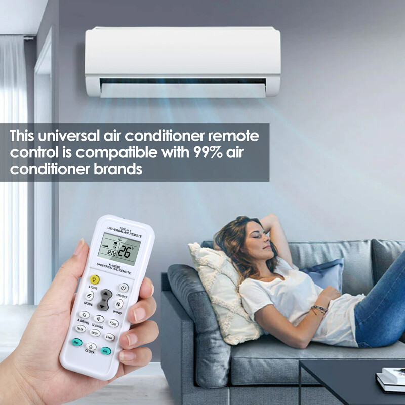 2X Universal A/C Air Conditioning Remote Control Replacement for 1000 Multibrand