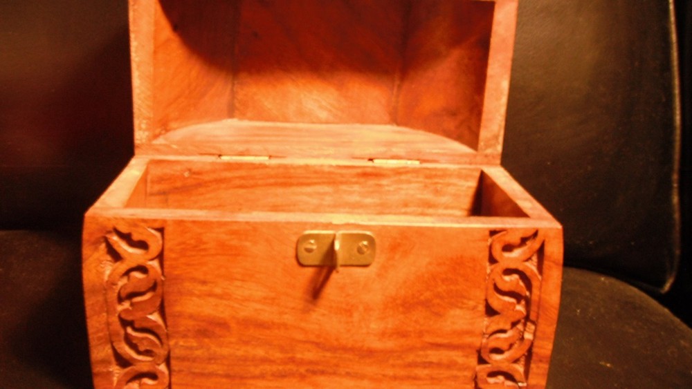 Round Topped Solid Wood Chest