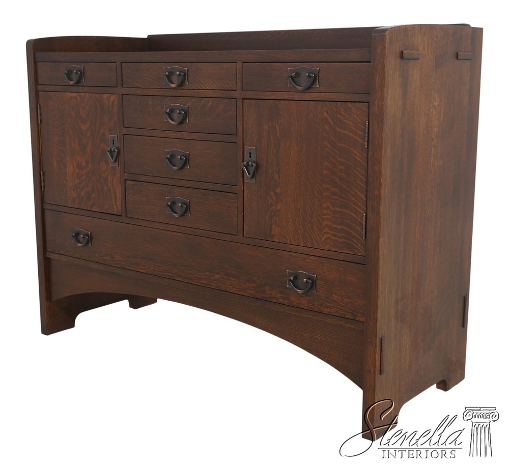 71347: STICKLEY Mission Oak Sideboard Buffet Server Cabinet