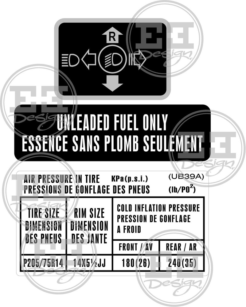 MAZDA B2200 SE-5 Cab Plus Full Decal Set