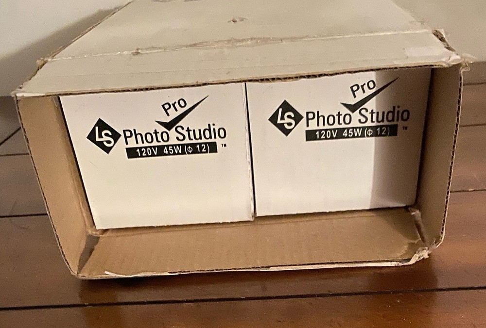 Two Pro Photo Studio Light Bulb 120v 45W Studio Lighting Mint In Box