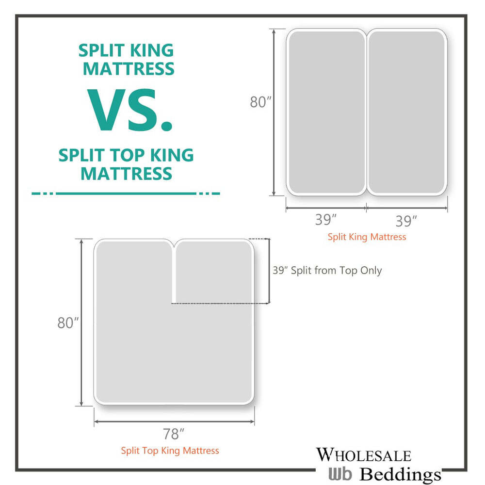 GoLinens Split King Adjustable Sheet Set - Flannel Heavyweight