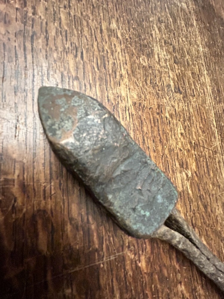 Very Early Antique Copper Tip Soldering Iron
