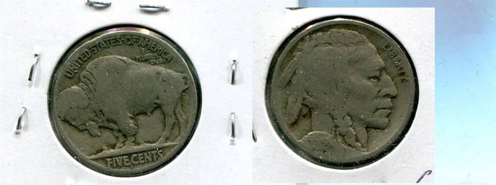 1918 D BUFFALO HEAD NICKEL VG 5845T