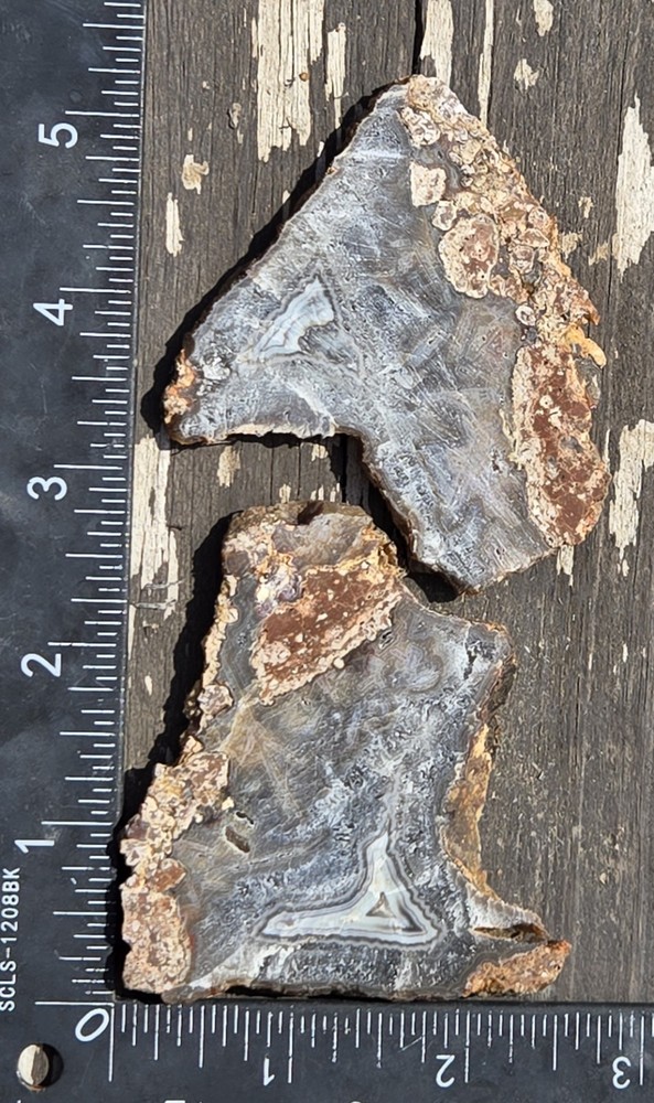 Turkish Agate Slabs Slices From One Stone Matching Lapidary Unique