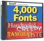 Snap! 4,000 Fonts, Very Good