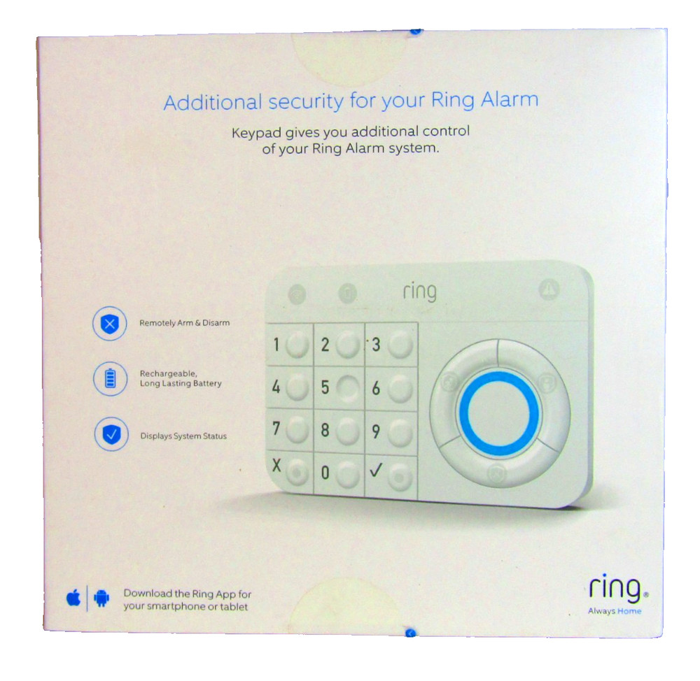 Ring Alarm 1st Generation White Additional Home Security Wireless Keypad NIB