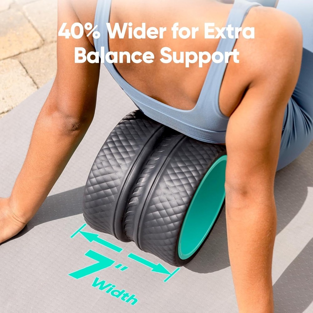 FitBeast Deep Tissue Back Roller Stretch Wheel 1 Pack