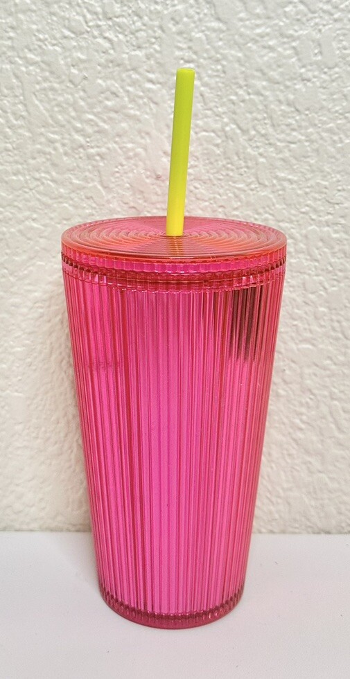 Starbucks Iridescent Magenta Bling Cold Cup 16 oz