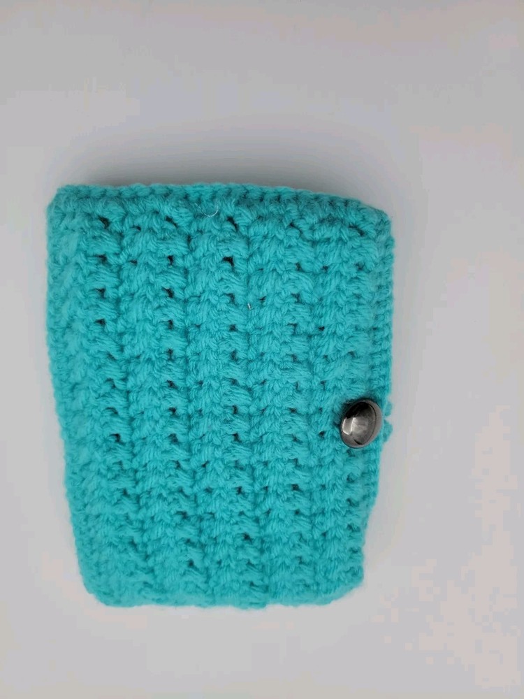 Case For Crochet Hooks CASE ONLY Handmade Soft Turquoise 10 Hook Capacity