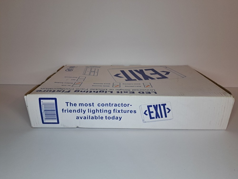 Emergency Exit Sign Double Face Commercial LED Lighting with Back-Up Battery