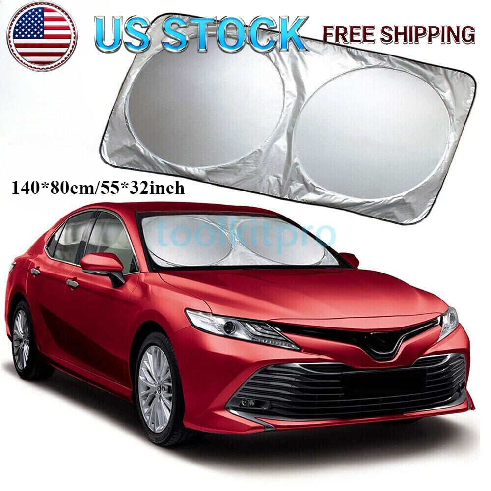 Foldable Car Front Rear Windshield Window Sun Shade Shield Cover Visor UV Block
