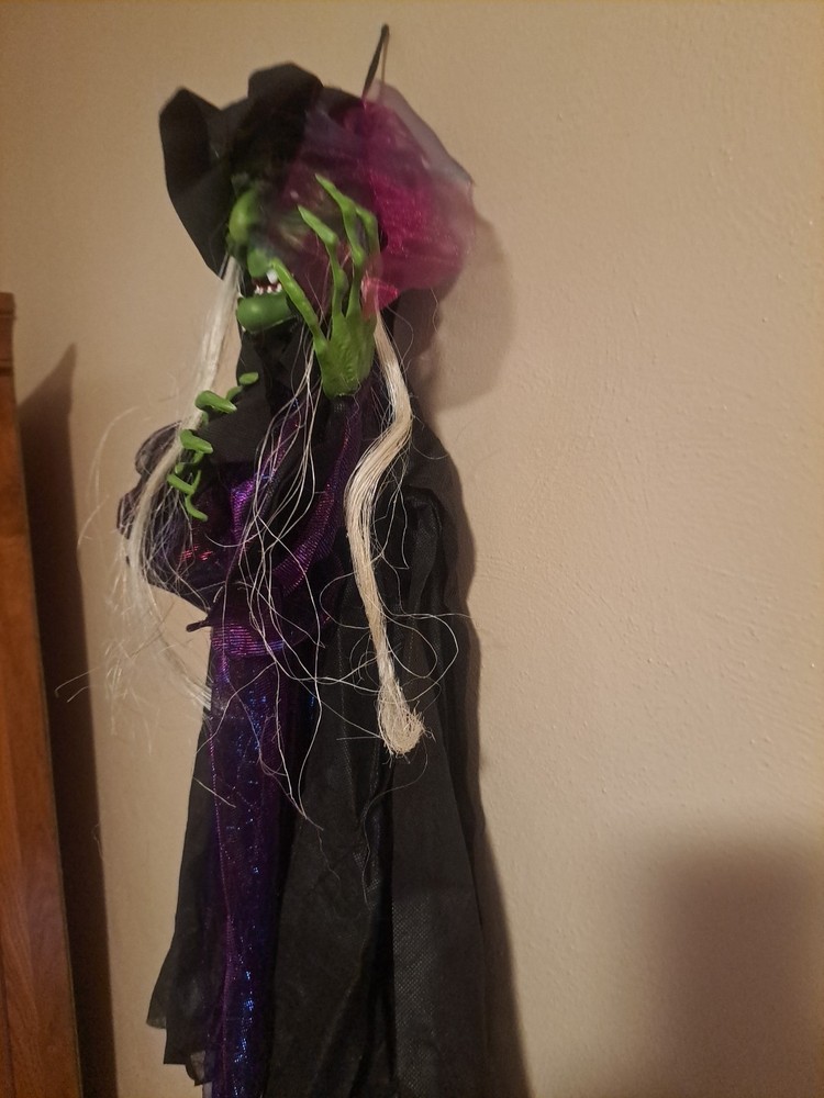 Hanging Witch Decor Halloween Decorations. 34" Long. New