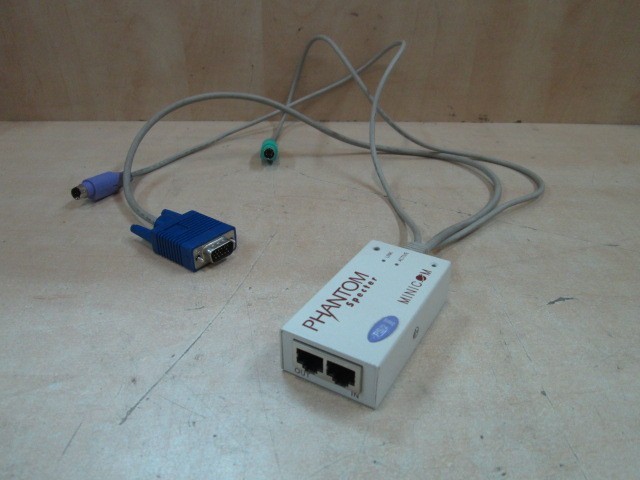 Minicom Phantom Specter PS/2 KVM Cable Server Management Switch 1SU51010