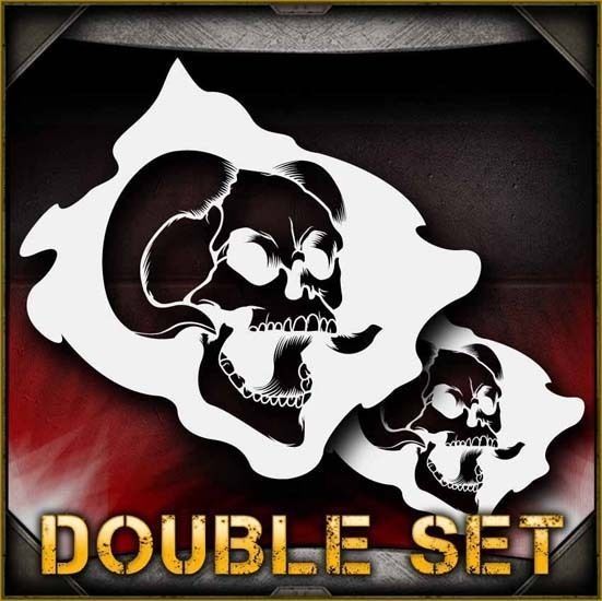 Skull 18b Airbrush Stencil Template Airsick