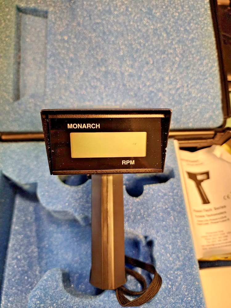 Monarch Phasar LCD Portable Tachometer RPM Test Instrument