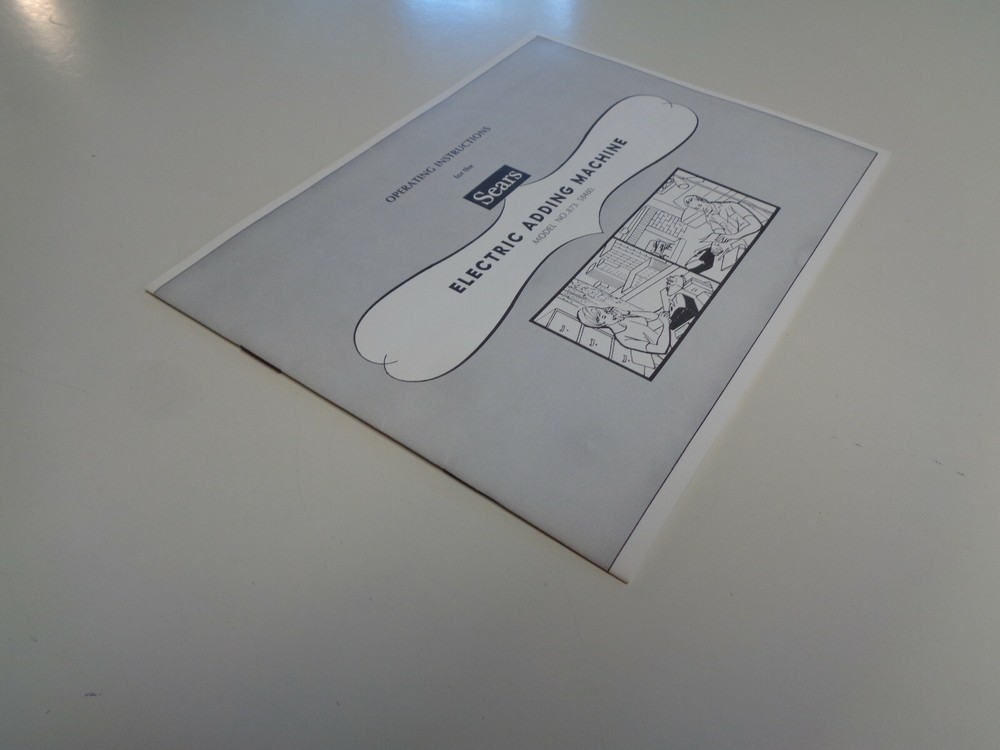 Vintage Original Sears Adding Machine Instruction Manual Booklet