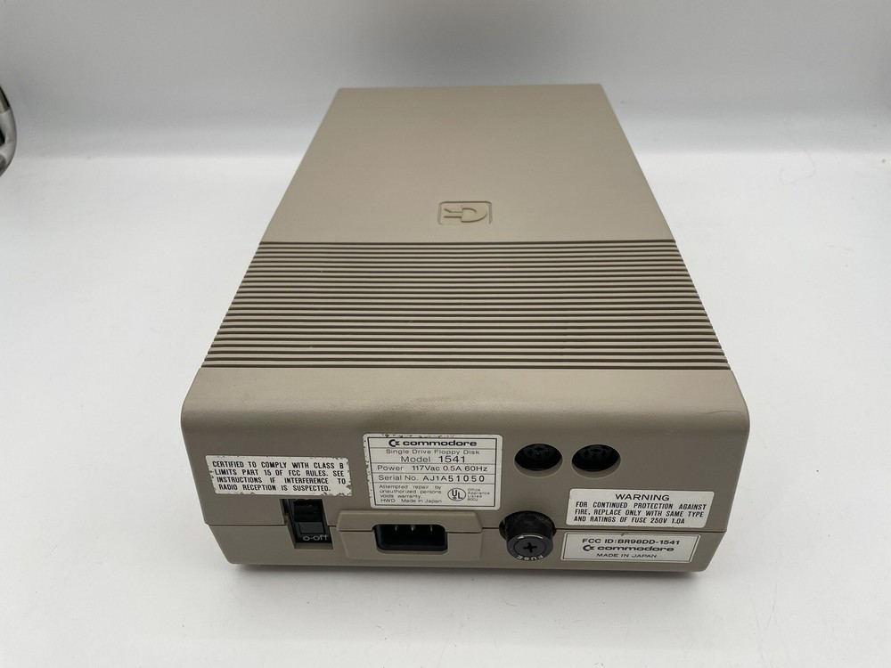 Vintage Commodore 1541 15.25" Floppy Disk Drive With Original Box