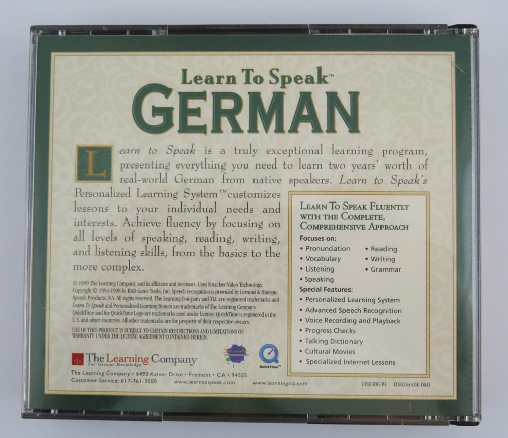 The Learning Company - Learn to Speak German 8.0